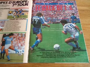 REVUE ONZE 128 FOOTBALL FOOT 1986 MARADONA MAGAZINE PAPIN MONDIAL WORLD PLATINI - Bild 1 von 2