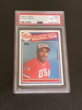 1985 Topps #398 Shane Mack 84 Team USA PSA 8 NM-MT