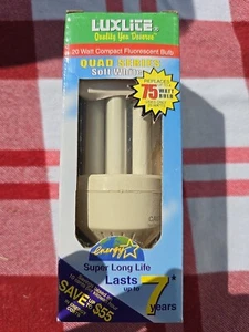 New Luxlite 20 Watt To 75 Watt Equivalent Fluorescent Light Soft White  - Picture 1 of 6