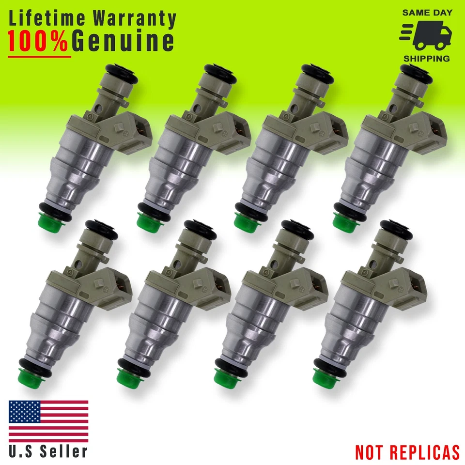 Juego de 8 inyectores de combustible originales para Mercedes-Benz E/S420 S/SL500 1995 Foto 1 de 1