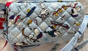 Vera Bradley 2021 Ski Jump Snoopy Peanuts Gang RFID All In One Crossbody Bag - Picture 1 of 6