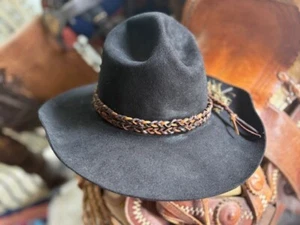 John Wayne styled Rooster Cogburn hat 7 1/4 True Grit, SASS Western Cowboy, Duke - Picture 1 of 19