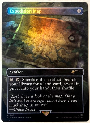 MTG Expedition Map (Rainbow Foil) Secret Lair x Uncharted 7053 NM - Image 1 of 4