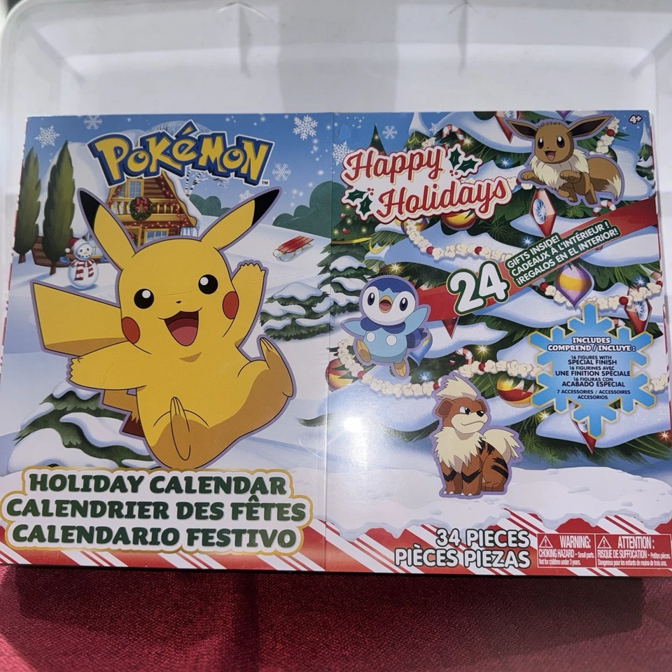 Pokemon Holiday Limited Edition Advent Calendar - Jazwares Exclusive NEW! - Image 1 of 3