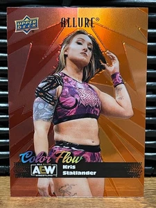 2024 Upper Deck AEW Allure - CF-7 Kris Statlander - Color Flow Red-Orange - Picture 1 of 2