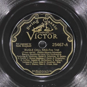 BENNY GOODMAN TOMMY DORSEY Bugle Call Rag / After You'Ve Gone VICTOR 25467 VG 78 - Imagen 1 de 4