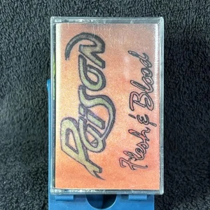 Poison Flesh & Blood 1990 Capitol EMI Records Rock Vintage ๐๐ฅ๐๐ฅ - Picture 1 of 6