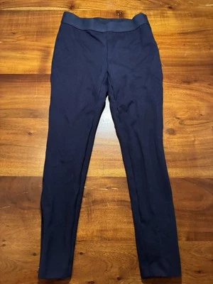 Talbots Petites Women Navy Pull On Waistband Stretch Ankle Zip Ankle Leggings 0p - Image 1 of 4