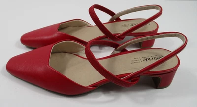 -NUEVOS Zapatos para mujer LifeStride Lainey de tacón ancho con cordones rojos talla 10W Foto 1 de 4