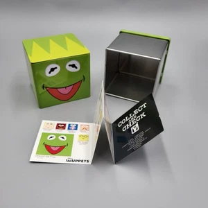Muppets Kermit Small Storage Container Cubeez Cube Hallmark Square Metal Tin 3" - Picture 1 of 5