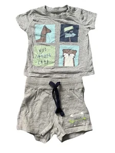 Sommer Set T-Shirt + kurze Hose von lupilu in Gr. 74/80 - Junge/neutral - Bild 1 von 3
