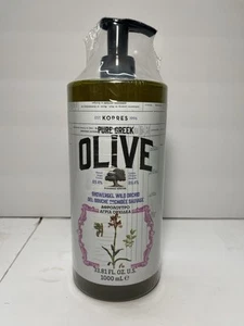 Korres Pure Greek Olive Showergel, 33.81 fl oz. 1000 ML Wild Orchid - Picture 1 of 4