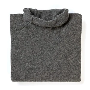 100% MERINO WOOL ERIBE RAGLAN PULLOVER IN DARK GREY SIZE M BNWT - Picture 1 of 3