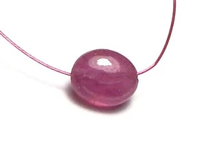 ZAFIRO ROSA 12mm Cuentas Focales Ovaladas NATURALES 5 quilates - Imagen 1 de 2