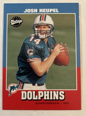 2001 Upper Deck Vintage #235 Josh Heupel, Oklahoma & Tennessee - Image 1 of 2