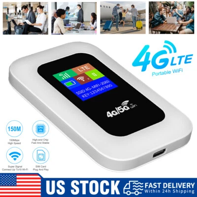 DESBLOQUEADO Móvil Wifi 5G 4G CAJA WIFI INTELIGENTE Módem Portátil Mifi Hotspot 150Mbps Foto 1 de 4