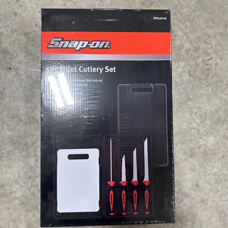 Juego de 5 cubiertos de filete de pesca Snap On Tools SSX24P118 - Nuevo sellado Foto 1 de 1