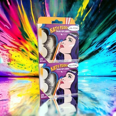 Rare Katy Perry Ka-Pow Color Pop Lashes crafted by Eylure NOS Lot of Two Boxes - Image 1 of 4