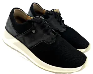 Finn Comfort 8661410 Black Stretch Shock Absorbing Sneaker Shoes Women's US 6.5 - Picture 1 of 9