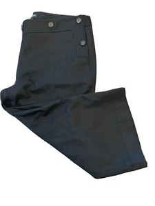 J. Crew Stretch City Fit Black Womens Cropped Pants with lining Size 8 waist 34” - Picture 1 of 7