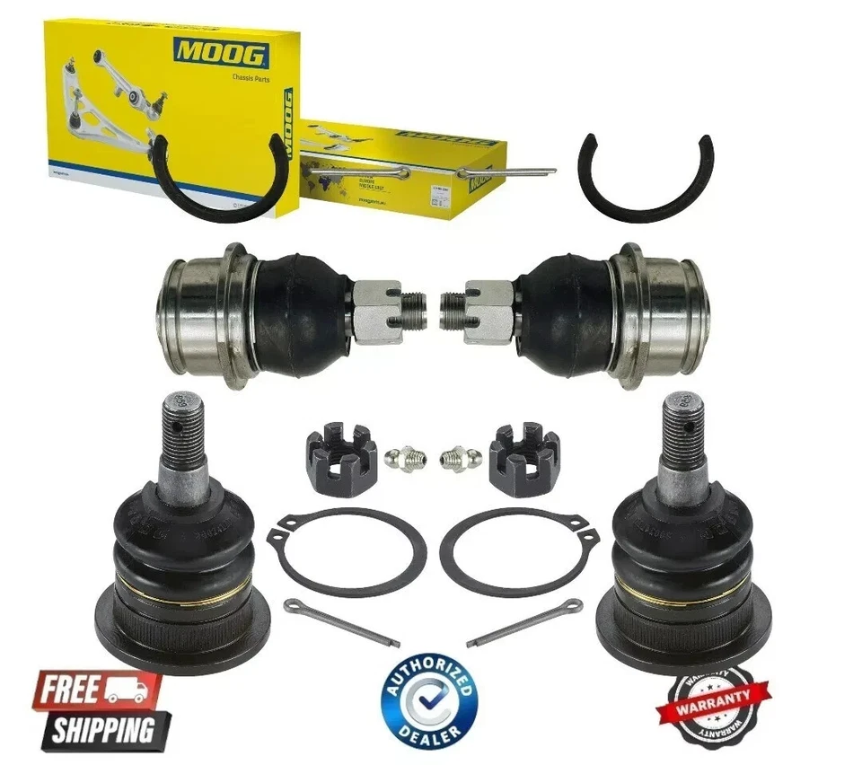 NEW MOOG Front Upper & Lower Suspension Ball Joint 4PCS For 07-21 Toyota Tundra - Image 1 of 1