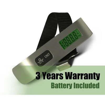 CAMRY Portable Digital Luggage Scale For Travel - 110lbs Hanging Suitcase Weight Scale