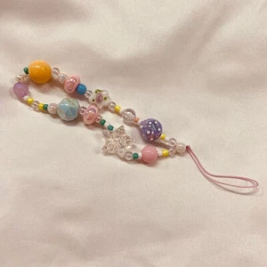 Creative DIY Colorful Bead Phone Chain Anti-loss Phone Strap Charm Cute Pend _pw - Zdjęcie 1 z 5