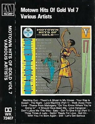 Various Motown Hits Of Gold Vol.7 CASSETTE ALBUM SOUL Funk - Image 1 of 4