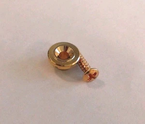 ROUND STRING TREE RETAINER GOLD Fender STRAT OR TELE HEAD - Picture 1 of 2