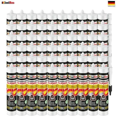 Montagekleber FIX-POWER Baukleber 60 x 300ml Styroporkleber weiß 200kg / 10cm - Bild 1 von 3