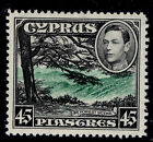 Cyprus Gvi Sg161, 45Pi Green & Black, Nh Mint. Cat £55.