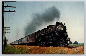Postcard - Locomotive, Engine billowing Smoke New York Central 5396 12C - Picture 1 of 2