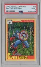 1991 Marvel Universe #54 Captain America - PSA 9 MINT
