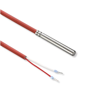 SENSORSHOP24 Kabelfühler mit Silikonleitung & Edelstahlhülse 6x50mm – bis 180°C