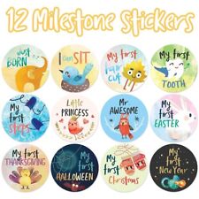 24-Piece Set Monthly Milestone Baby Stickers Capture Every Cherished Milestone