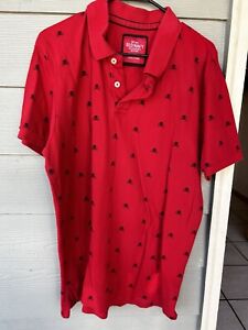 Mens Old Navy Polo Shirt With Skulls And Crossbones XL