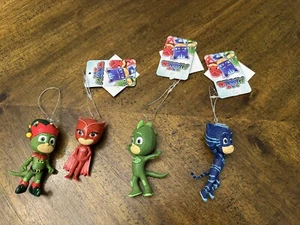 PJ Masks Christmas Ornaments Catboy Owlette and Gekko w/ Elf Suit Kurt Adler - Picture 1 of 5
