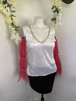 Rubíes Renacimiento Feria Medieval Mujer’s Disfraz Top Solo Talla Pequeña Usado en Excelente Condición Foto 1 de 4