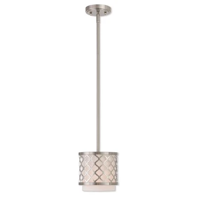 Livex Lighting 41101-91 Arabesque Mini Pendant Brushed Nickel - Image 1 of 4