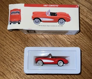 1957 Corvette Chevrolet Model Die Cast Red White CONVERTIBLE  GM collectible NIB - Picture 1 of 5