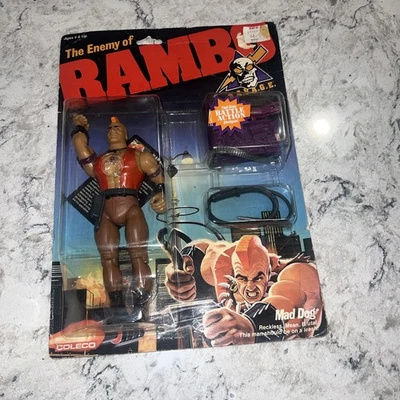 Экшн-фигурка Coleco Rambo Force of Freedom Mad Dog 1985 НОВАЯ  - Изображение 1 из 4