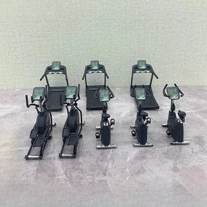 Diorama 1:64 Treadmill and Exercise Bike Model Fitness Equipment Prop Accessory - Picture 1 of 18