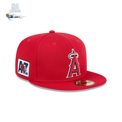 New Era LA Angels '25 Spring Training Red Black White 59Fifty 5950 Patch Fitted - Image 1 of 4