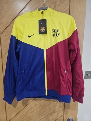 FC Barcelona Unisex Wind Breaker Bnwt Size  Xl Youth. - Image 1 of 4