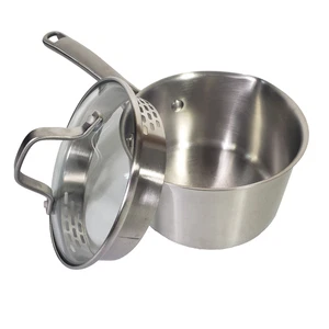 Calphalon 1,5 Quart Kochtopf Induktionsfertig Edelstahl mit Glas Sieb Deckel - Bild 1 von 12