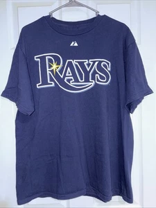 Tampa Bay Rays T-Shirt Uomo L Carlos Pena #23 Majestic - Foto 1 di 3