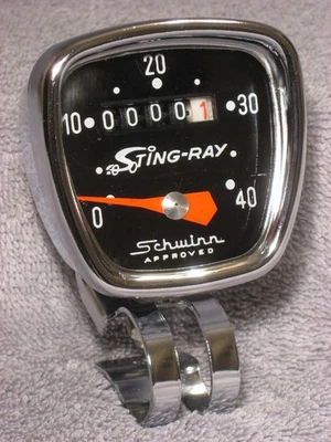 SCHWINN STING-RAY KRATE SPEEDOMETER VINTAGE HURET BICYCLE BIKE SPEEDO HEAD - Image 1 of 4