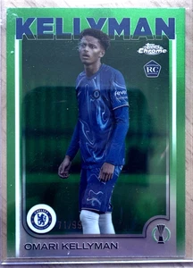 Omari Kellyman Green /99 2024-25 Topps Chrome UEFA Soccer (hobby 1:1:187) - Foto 1 di 2