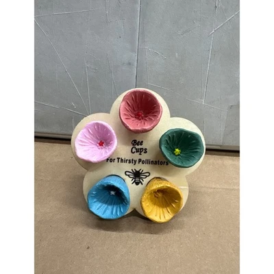Juego de Alimentador Polinizador Tazas Abejas, 5 Tazas de Agua de Resina Coloridas con Herramienta de Alimentación Foto 1 de 4