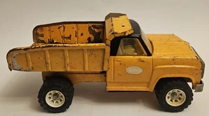 Camión de volteo vintage Tonka Toys naranja/amarillo de acero prensado años 60  - Imagen 1 de 9